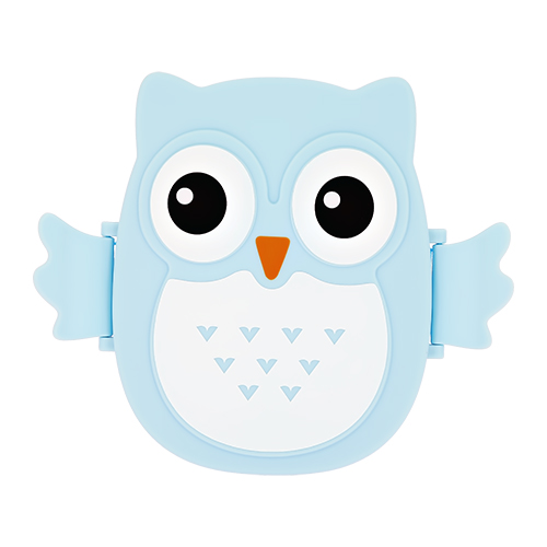 Ланч-бокс `FUN` OWL blue 16 см