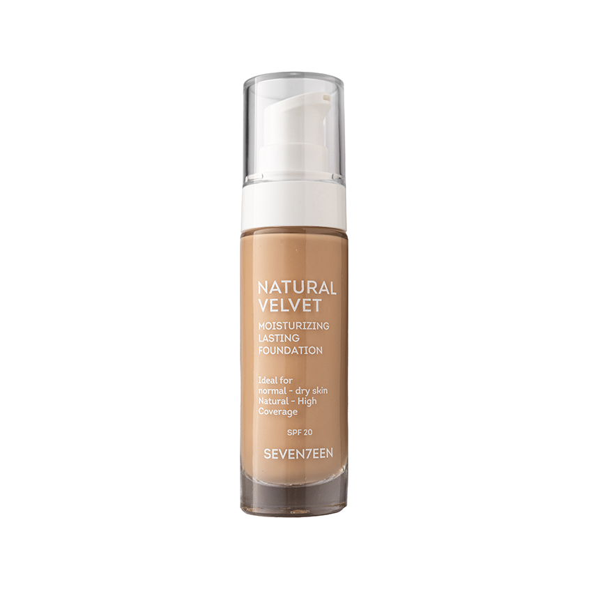 Крем тональный для лица SEVENTEEN NATURAL VELVET стойкий с бархатным эффектом тон 6