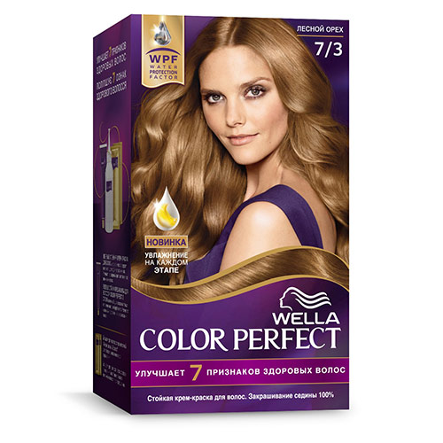 

Крем-краска для волос WELLA COLOR PERFECT тон 7/3 Лесной орех