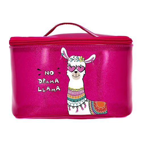 

Косметичка-сундучок LADY PINK Lama малиновая