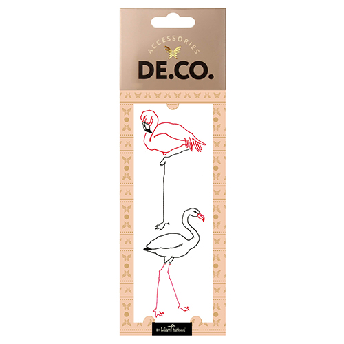 

Татуировка для тела DE.CO. TROPICAL by Miami tattoos переводная Flamingo