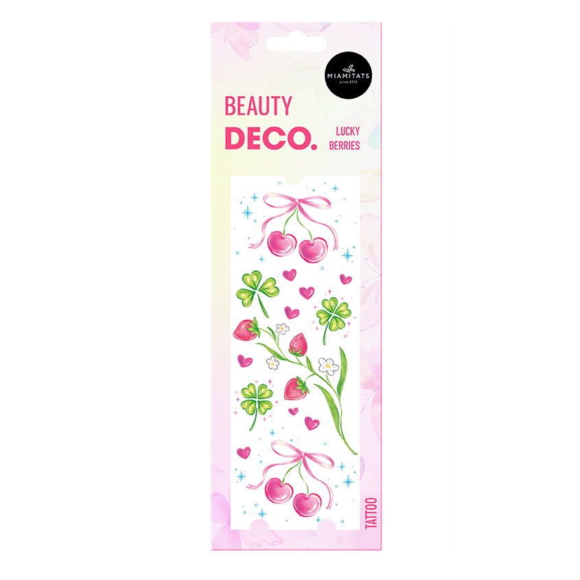 Набор переводных татуировок для тела DECO. FAIRYCORE by Miami Tattoos переводная lucky berries