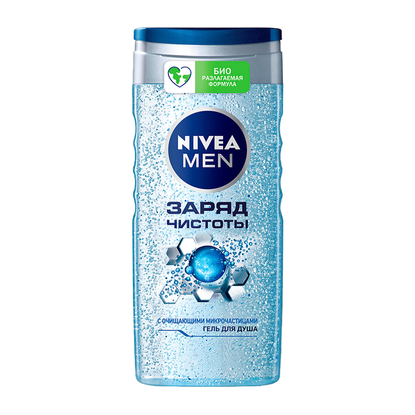 Гель для душа NIVEA MEN NIVEA Заряд чистоты 250 мл гель для душа nivea men гель для душа заряд чистоты