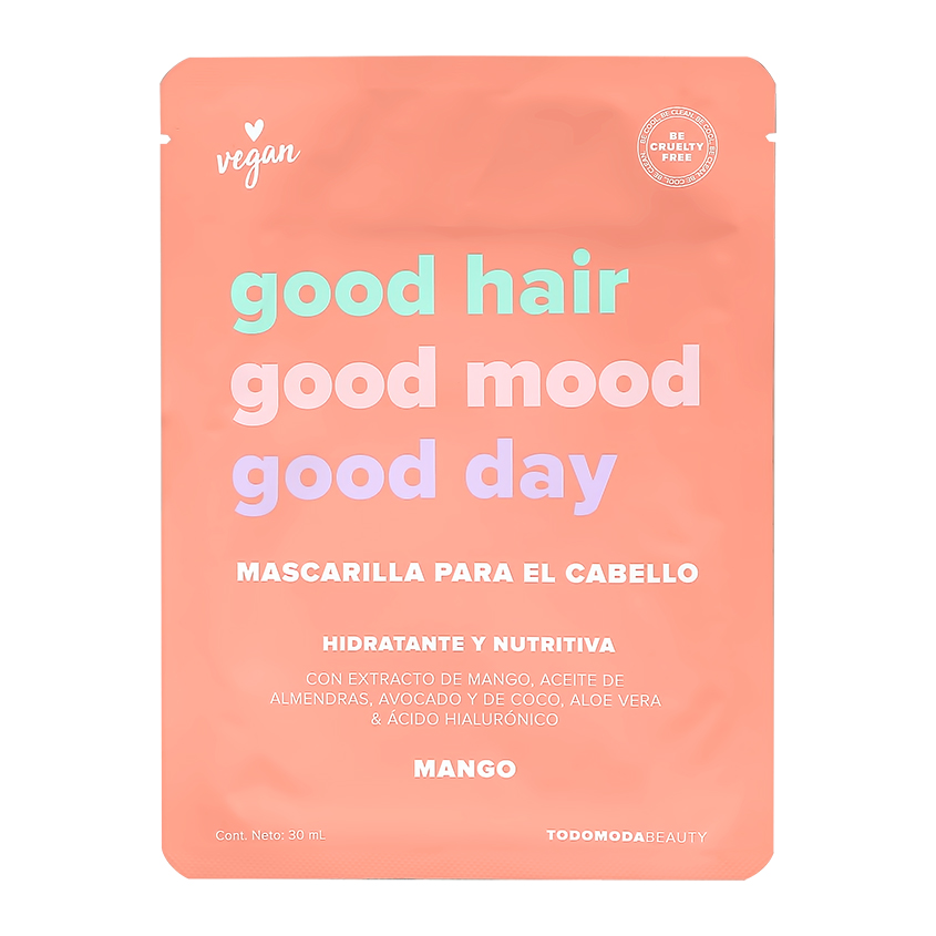 Маска для волос `TODOMODA` с экстрактом манго (питательная) 30 мл