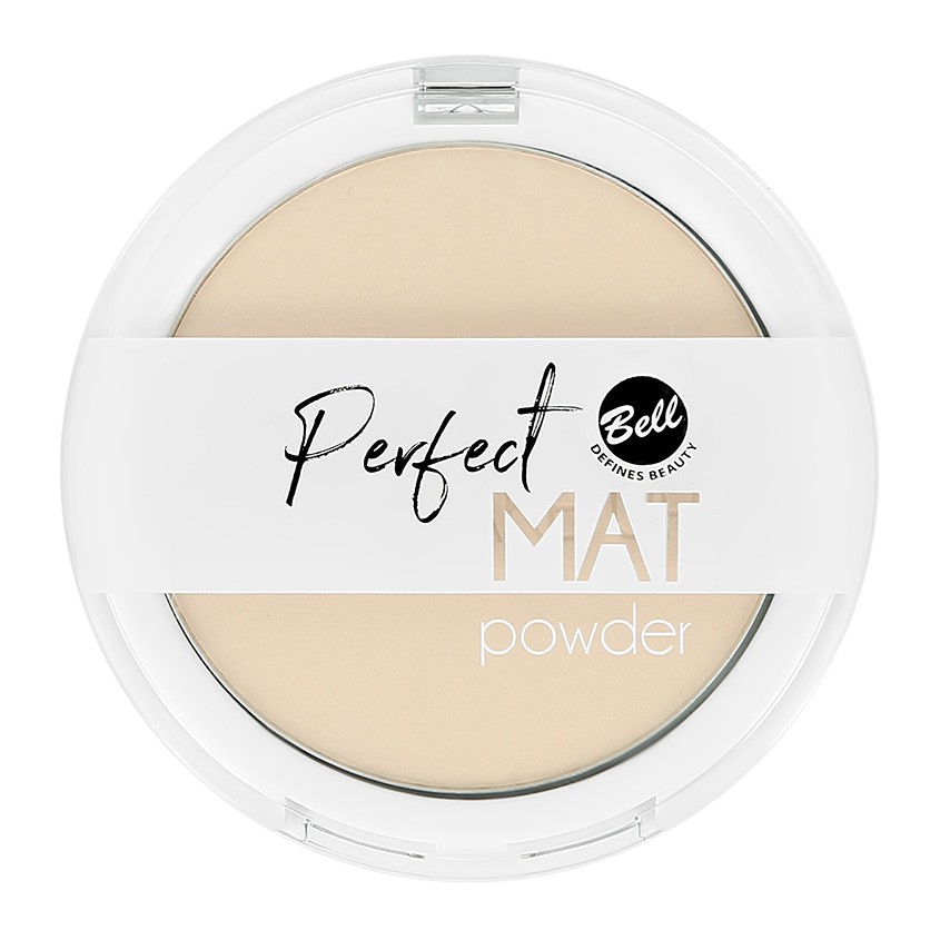 BELL Пудра компактная для лица BELL PERFECT MAT POWDER тон 03 фиксирующая, матирующая