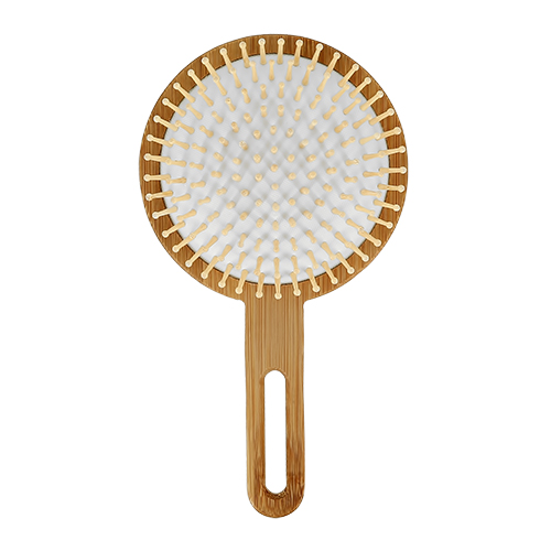 

Расческа для волос LADY PINK деревянная большая круглая из бамбука