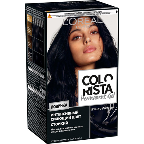 

Крем-краска для волос LOREAL COLORISTA ультра черный 150 мл