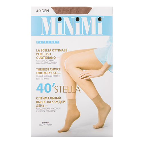 

Носки женские MINIMI STELLA 40 den Daino 2 пары