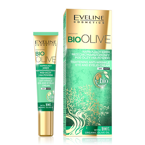 

Крем для кожи вокруг глаз EVELINE BIO OLIVE укрепляющий против морщин дневной/ночной 20 мл