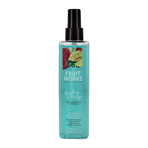 

Мист для тела FRUIT WORKS RASPBERRY & MANGO с маслом жожоба и витамином Е 250 мл