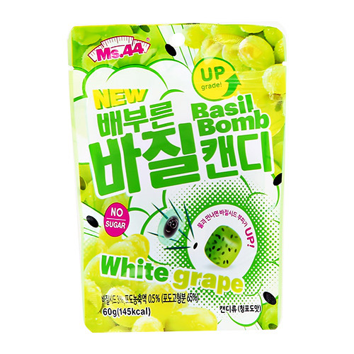 

Конфеты MS.44 CANDY BASIL BOMB со вкусом белого винограда 60 г