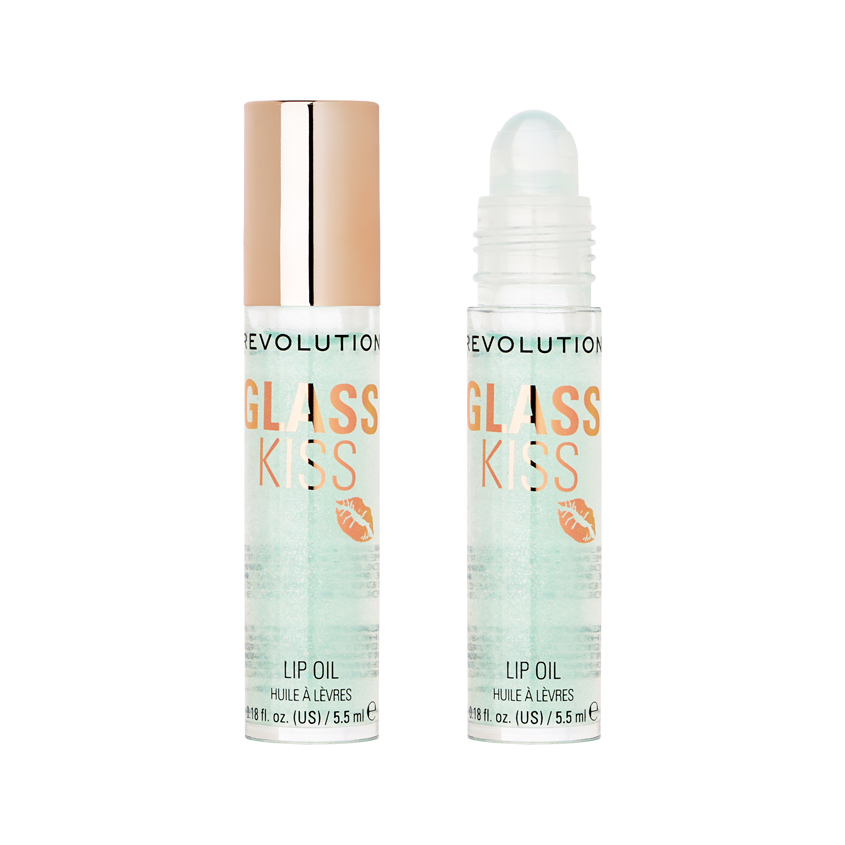 Масло для губ REVOLUTION GLASS KISS с шиммером тон 04 Pixiedust green