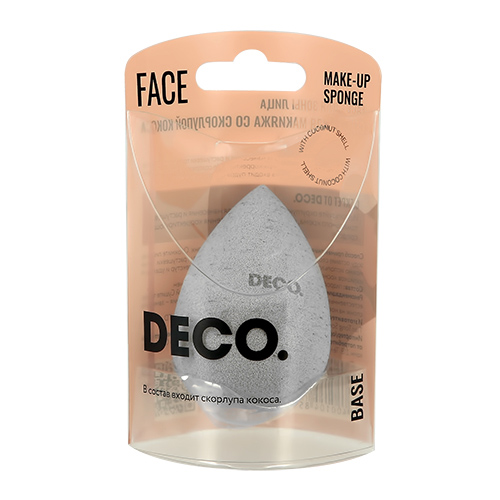 Спонж для макияжа `DECO.` BASE со скорлупой кокоса