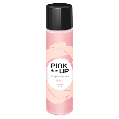 Жидкость для снятия лака PINK UP DAILY с ацетоном Роза 150 мл