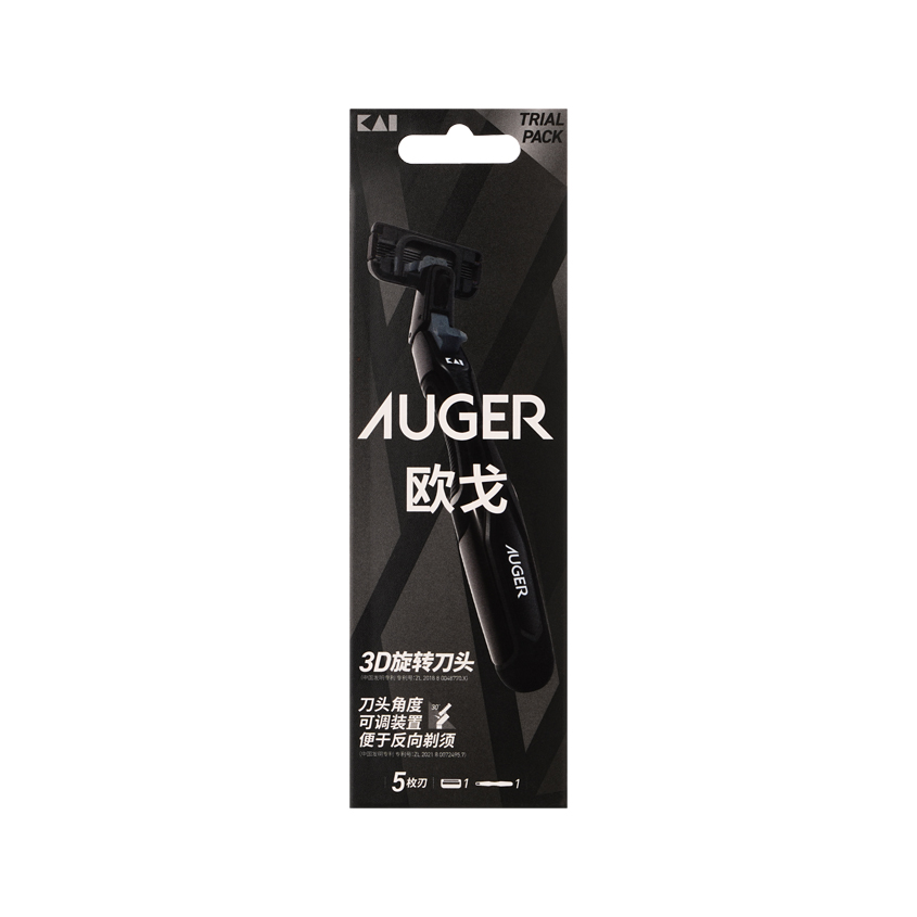 Станок для бритья `AUGER` 5 лезвий с 1 сменной кассетой 1 шт