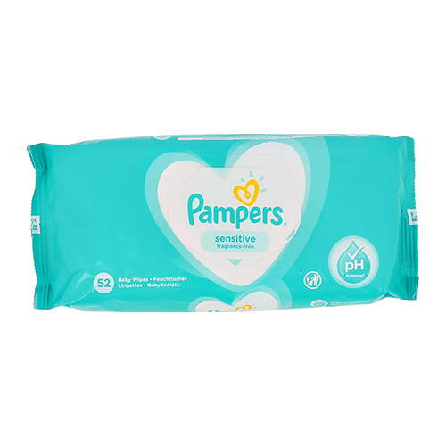 Салфетки детские PAMPERS SENSITIVE 52 шт