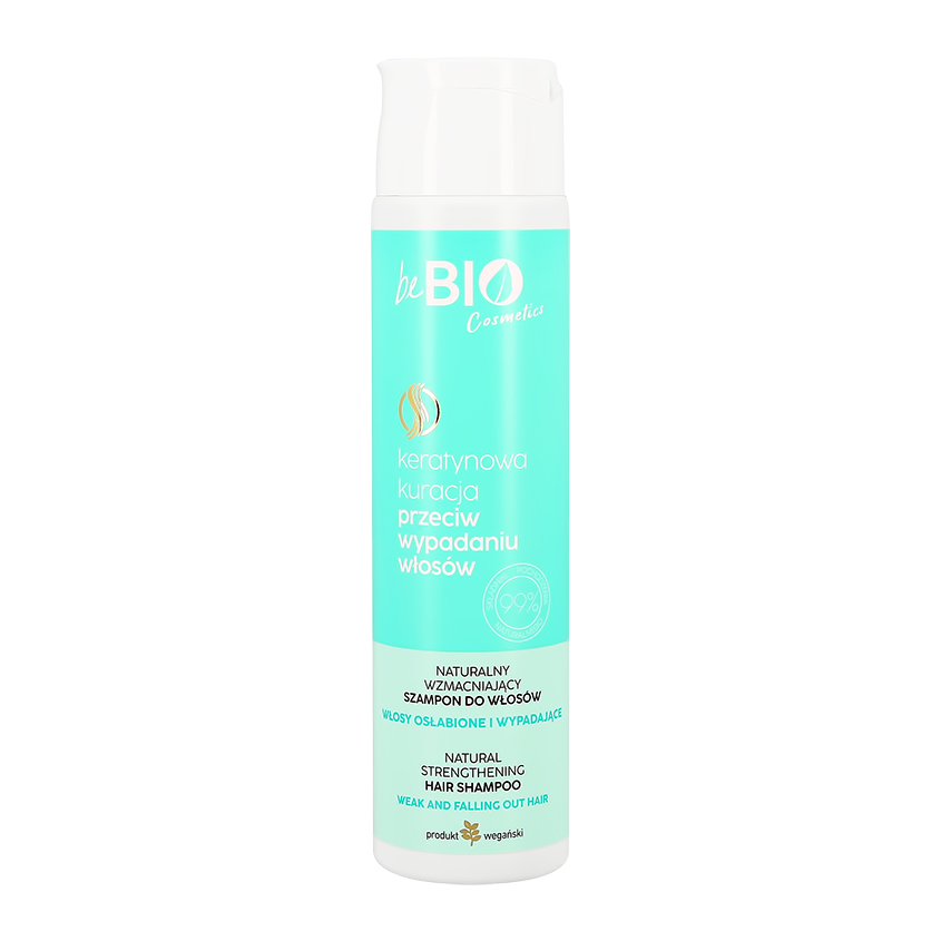 BEBIO Шампунь для волос BEBIO с биотином и растительным кератином укрепляющий 300 мл