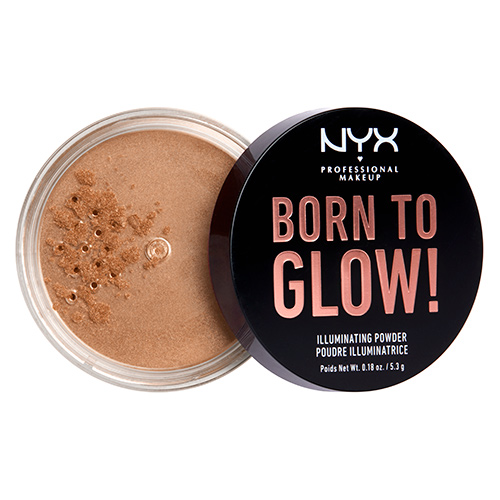 Хайлайтер для лица `NYX PROFESSIONAL MAKEUP` BORN TO GLOW рассыпчатый тон Warm strobe