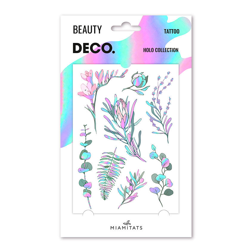 

Татуировка для тела DECO. HOLOGRAPHIC by Miami tattoos переводная Branches