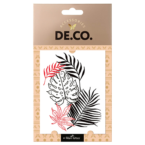 

Татуировка для тела DE.CO. TROPICAL by Miami tattoos переводная Fern