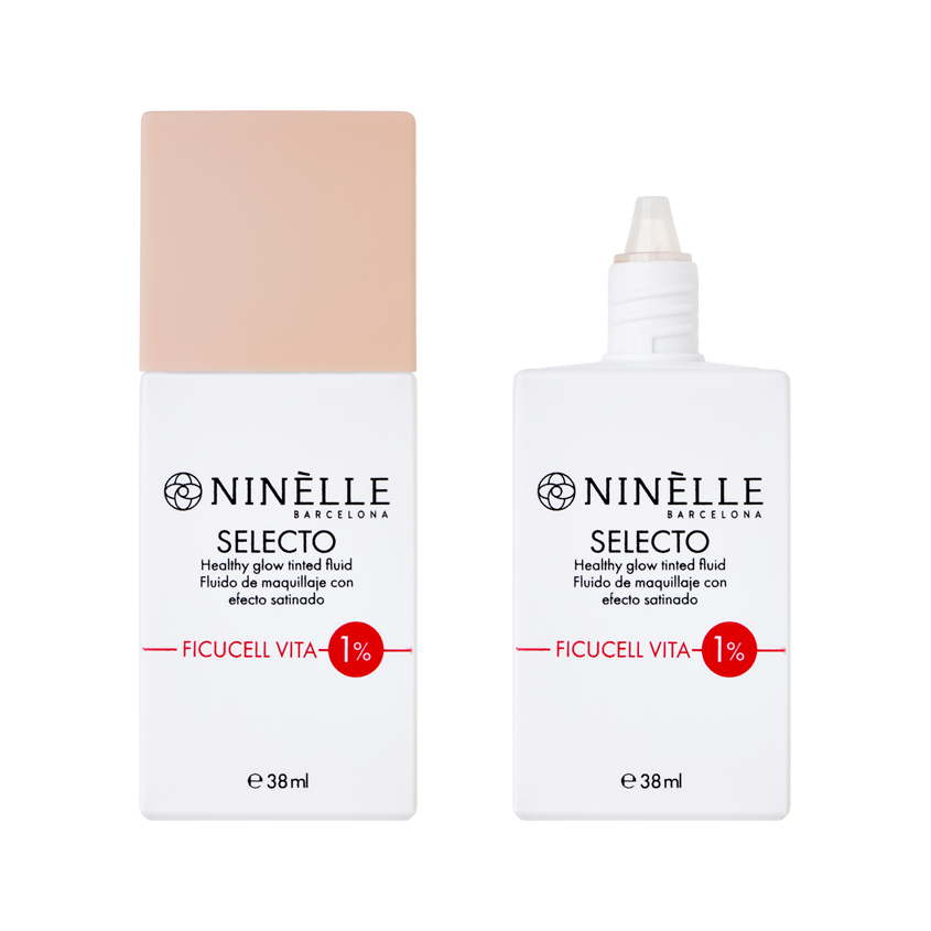 Крем-флюид тональный для лица NINELLE SELECTO увлажняющий тон 244 Розово-бежевый