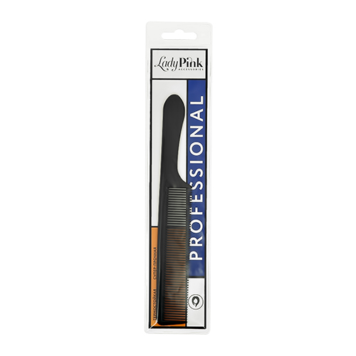 Расческа-гребень для волос `LADY PINK` `BASIC` PROFESSIONAL с ручкой 21 см