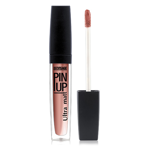 Блеск для губ LUXVISAGE PIN UP ULTRA MATT матовый тон 21 beige rose, Губы