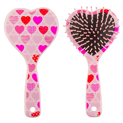 

Расческа для волос MISS PINKY HEART массажная с сердечками