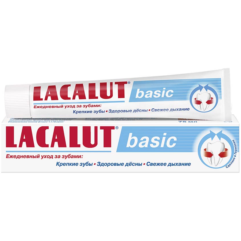 Паста зубная LACALUT Basic 75 мл зубная паста lacalut basic sensitive 75 мл