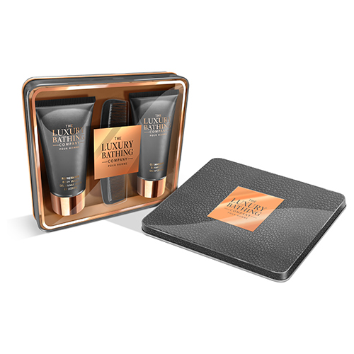

Набор подарочный мужской THE LUXURY BATHING BY GRACE COLE GC HOMME шампунь 50 мл, гель для душа 50 мл, расческа