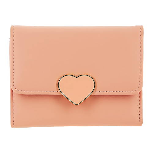 

Кошелек LADY PINK розовый с сердцем