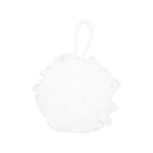 Мочалка-шар для тела `DECO.` синтетическая (white)