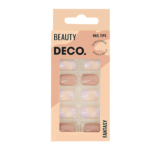 

Набор накладных ногтей DECO. FANTASY brown marble 24 шт + клеевые стикеры 24 шт