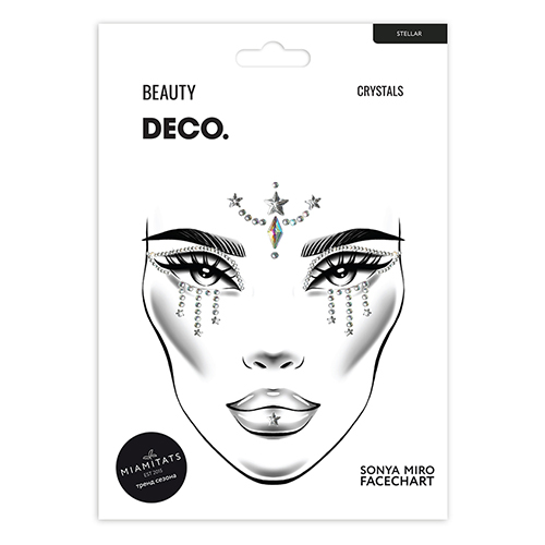 Кристаллы для лица и тела `DECO.` FACE CRYSTALS by Miami tattoos (Stellar)