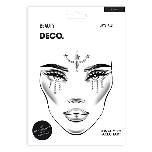 

Кристаллы для лица и тела DECO. FACE CRYSTALS by Miami tattoos Stellar