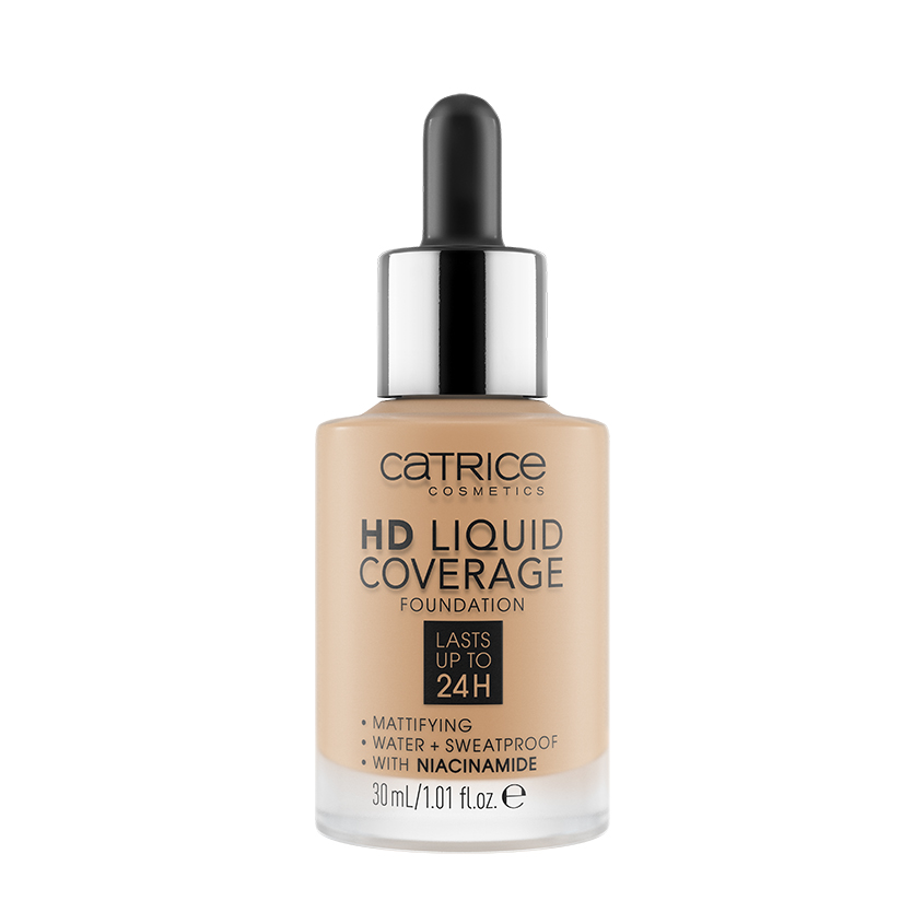 Основа тональная для лица CATRICE HD LIQUID COVERAGE тон 032 nude beige catrice тональная эмульсия hd liquid coverage foundation 30 мл 133 г оттенок 032 nude beige