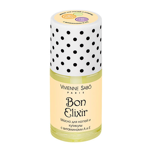 Масло для ногтей и кутикулы VIVIENNE SABO BON ELIXIR с витаминами А и Е 15 мл