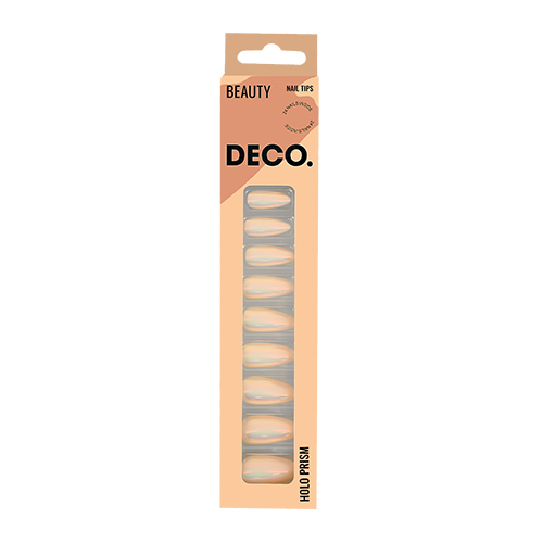 

Набор накладных ногтей DECO. HOLO PRISM pearl 24 шт + клеевые стикеры 24 шт