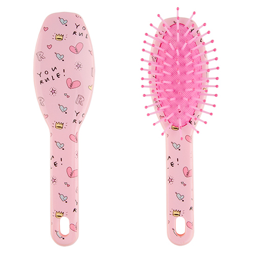 

Расческа для волос LADY PINK FUN розовая с принтом