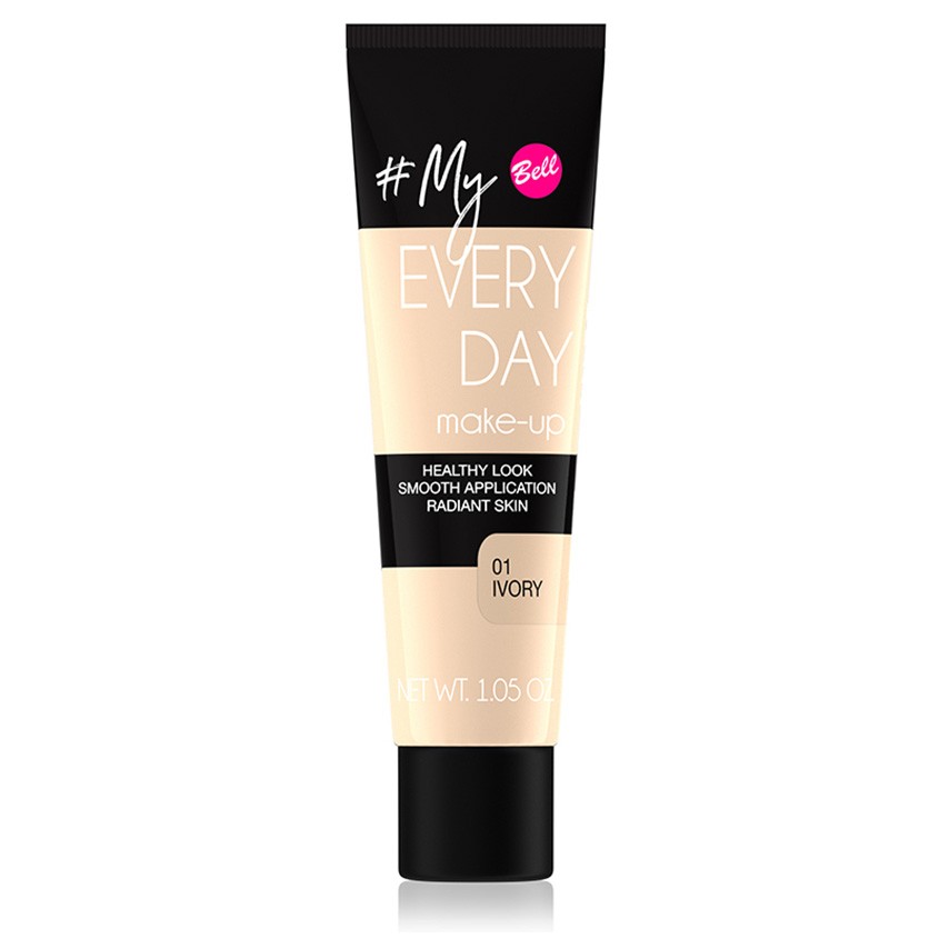 цена Тональная основа для лица BELL MY EVERY DAY MAKE-UP тон 01 с эффектом сияния