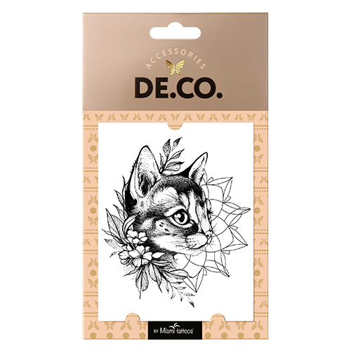 

Татуировка для тела DE.CO. REAL TATTOO by Miami tattoos переводная Kitten