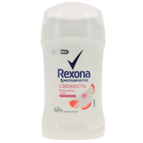 

Део-стик жен. REXONA СВЕЖЕСТЬ БЕЛЫХ ЦВЕТОВ И ЛИЧИ антиперспирант 40 мл