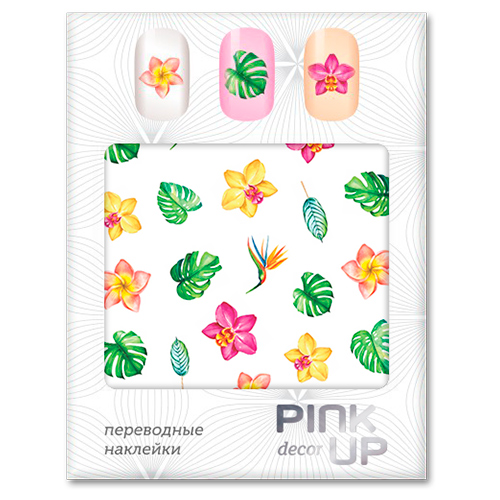 

Наклейки для ногтей переводные PINK UP DECOR LEAVES тон 590