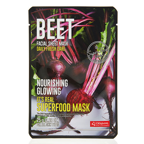 

Маска для лица DERMAL SUPERFOOD с экстрактом свеклы 25 г