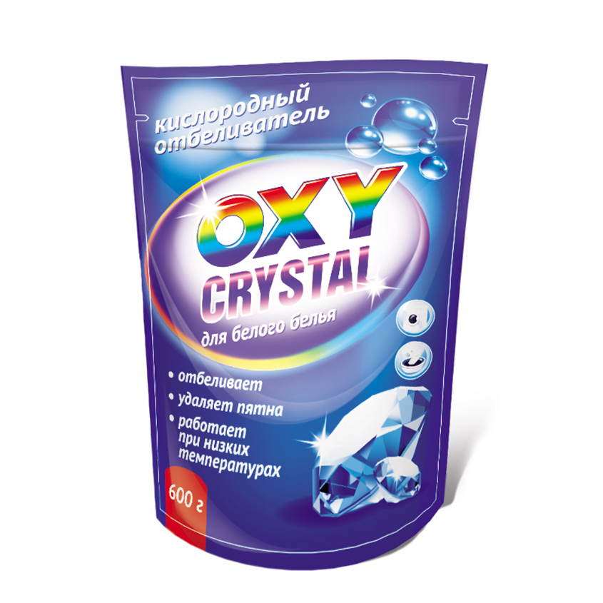 Отбеливатель для белья GREENFIELD OXY CRYSTAL для белого белья 600 гр