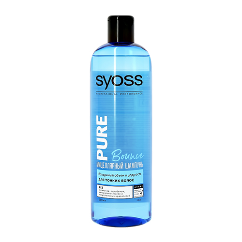 

Шампунь для волос SYOSS PURE Bounce мицеллярный для тонких волос 500 мл