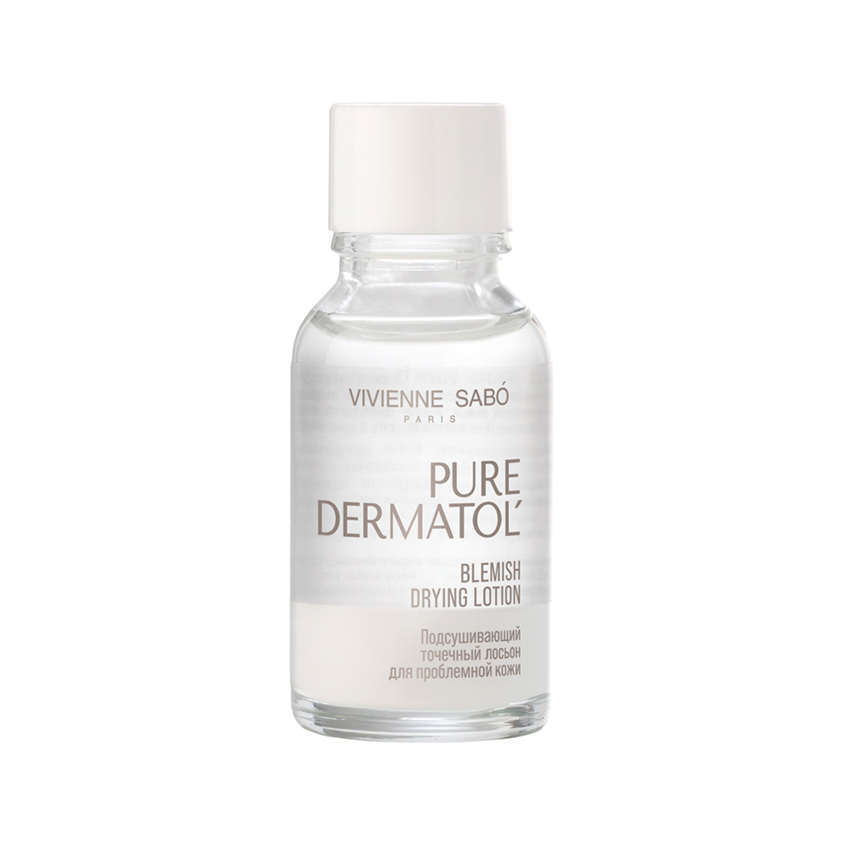 Точечный лосьон для лица VIVIENNE SABO PURE DERMATOL подсушивающий для проблемной кожи 15 мл