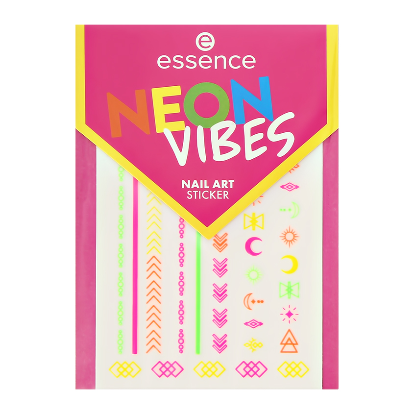 цена ESSENCE Наклейки для ногтей ESSENCE NEON VIBES NAIL ART STICKER