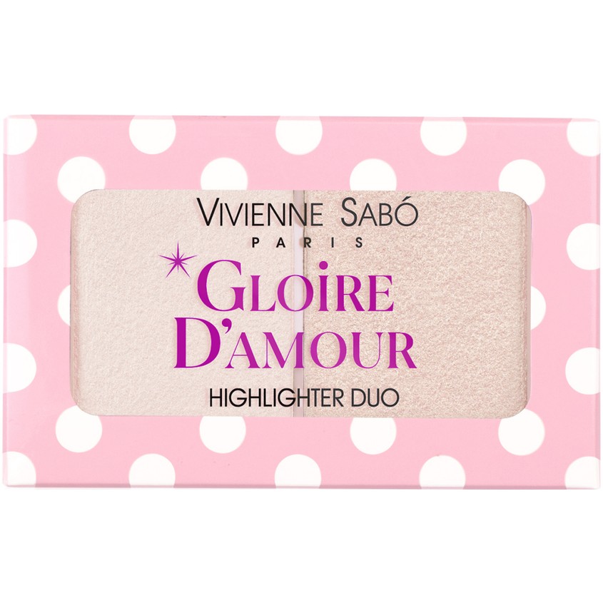 Палетка хайлайтеров для лица VIVIENNE SABO GLOIRE DAMOUR мини тон 01