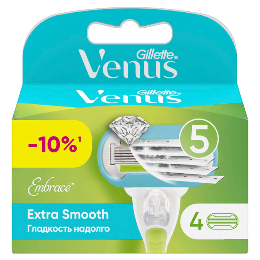 GILLETTE Кассеты для станка GILLETTE VENUS EMBRACE 4 шт smesitel pod filtr kaiser venus 39066